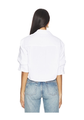 Brochu Walker Jade Shirt in White. Size M. Also in XS, S, L.