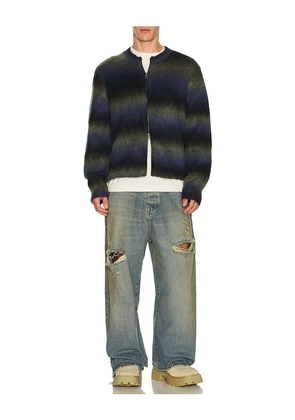 ALLSAINTS Halley Cardigan in Blue. Size M. Also in S, L, XL/1X.