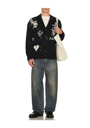 ALLSAINTS Caledon Cardigan in Black. Size M. Also in L, XL/1X.