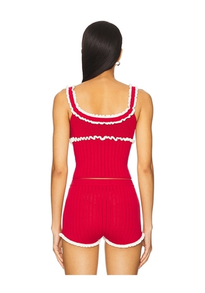 MAJORELLE Brielle Tank in Red. Size M. Also in XS, XXS, S, L, XL.