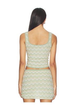DEVON WINDSOR Felina Tank Top in Sage. Size M. Also in S, XS, L.