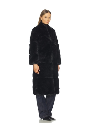 Apparis Sylke Sable Coat in Black. Size XXS. Also in XS, S, M, L.
