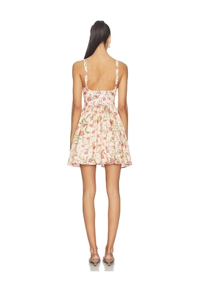 Agua Bendita Spring Dress in Pink. Size M. Also in S, L.