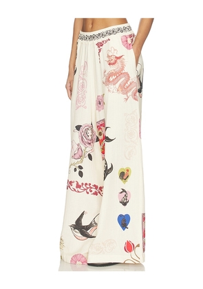 Agua Bendita Winter Pants in Ivory. Size M. Also in L, XL.