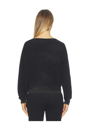 COTTON CITIZEN The Lima Relaxed Sweatshirt in Black. Size M. Also in XS, S, L.