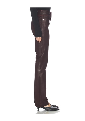 ALLSAINTS Haldan Coated Jean in Burgundy. Size 26. Also in 25, 27, 30, 31.