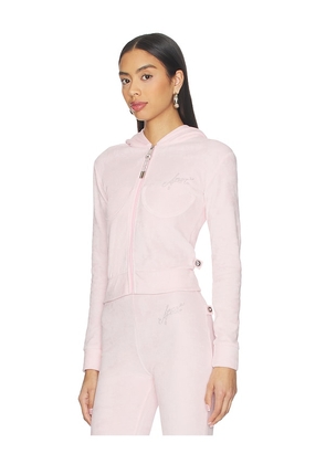 AREA Bitchy Track Jacket in Pink. Size L. Also in XS, S, M.