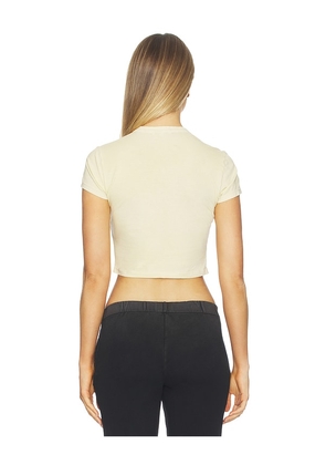 COTTON CITIZEN The Standard Baby Tee in Lemon. Size M. Also in S, L.