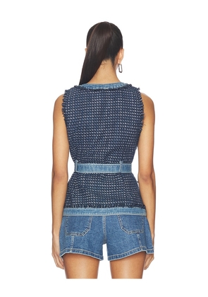 Cinq a Sept Joans Vest in Blue. Size M. Also in L, S, XL, XS.