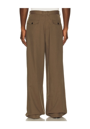 ALLSAINTS Conway Trouser in Brown. Size 32. Also in 30, 34.