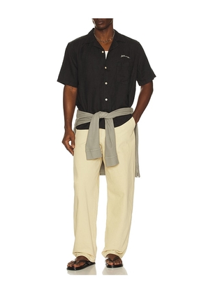 ALLSAINTS Wilder Short Sleeve Shirt in Black. Size M. Also in S, L, XL/1X.