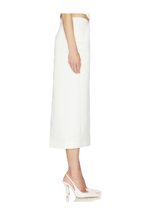 Camila Coelho Lotta Midi Skirt in Ivory. Size M. Also in S.