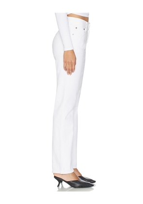 AGOLDE Lana Relaxed Straight Jeans in White. Size 24. Also in 25, 26, 27, 28, 29, 30, 31, 32.