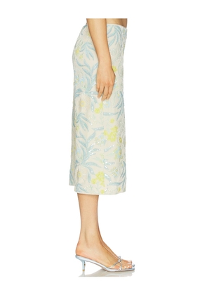 Baum und Pferdgarten Jolette Skirt in Blue,Cream. Size L. Also in S, M, XL.