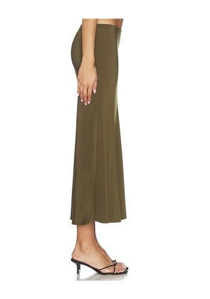 Bella Venice x REVOLVE Jessie Slip Skirt in Olive. Size M. Also in L, S.
