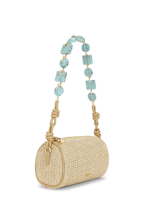 Cult Gaia Zozina Shoulder Bag in Tan,Teal.