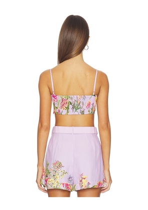 HEMANT AND NANDITA Bandeau Top in Lavender. Size S. Also in XXS, XS, M, XXL.