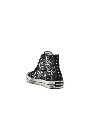 Affliction Skeleton Shoe in Black. Size 10. Also in 8, 9, 11, 13.