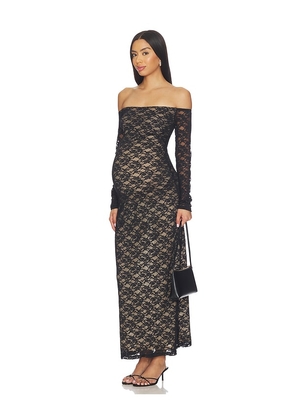 BUMPSUIT Off The Shoulder Lace Dress in Black. Size L. Also in XS, M.
