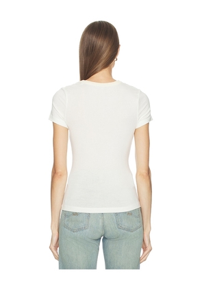 Citizens of Humanity Maude U Neck Tee in White. Size M. Also in L, S, XL, XS.