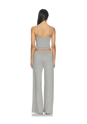 ALL THE WAYS Madilyn Pant Set in Grey. Size L. Also in XS, S, M, XL.