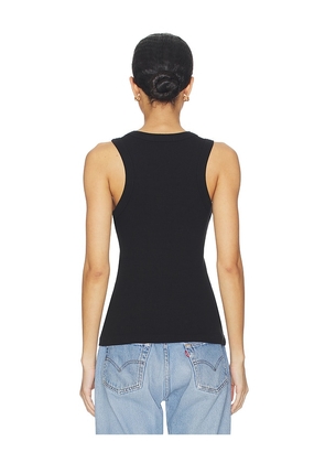 AGOLDE Leigh Tank Top in Black. Size L. Also in XS, S, XL.