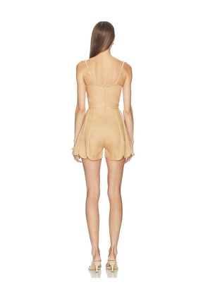 AZULU Coral Romper in Peach. Size M. Also in L.