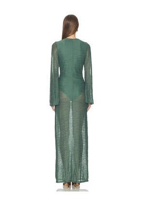 AZULU Dali Dress in Dark Green. Size M. Also in XS, S, L.
