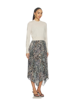 ALLSAINTS Anni Dress in Beige,Slate. Size XS. Also in L, M, S.