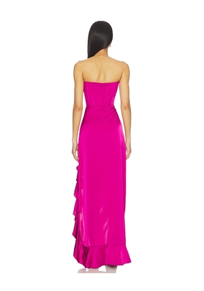 Amanda Uprichard Francesca Maxi Dress in Purple. Size XS. Also in L, S, XL.