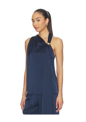 Amanda Uprichard Sonya Top in Navy. Size XS. Also in M, S, XL.