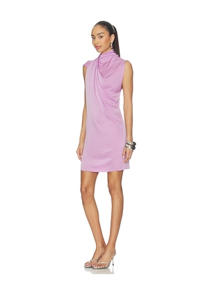 Atlein Draped Neckline Sleeveless Dress in Purple. Size 36/2. Also in 34/0, 40/6.