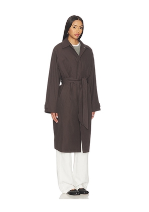 EAVES x Jasmine Tookes Kenzie Trench Coat in Taupe. Size L. Also in XS, S, XL.
