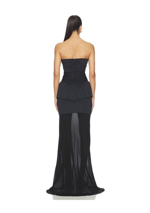 Aniye Records Ottha Long Dress in Black. Size XS. Also in S, L.