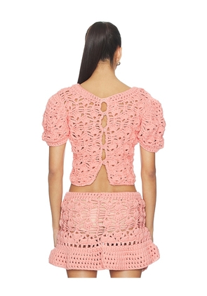 Aniye Records Mabel Top in Pink. Size XS. Also in S, M.