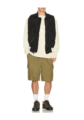 ALPHA INDUSTRIES MA-1 Vest in Black. Size L. Also in S, XXL/2X.