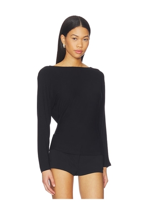 EB Denim Zinnia Long Sleeve Top in Black. Size XS. Also in S, M.