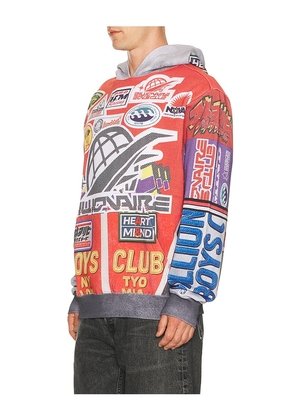 Billionaire Boys Club Outside Hoodie in Red. Size L. Also in S, M, XL/1X.