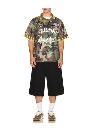 Billionaire Boys Club Camo Jersey in Green. Size L. Also in S, M.