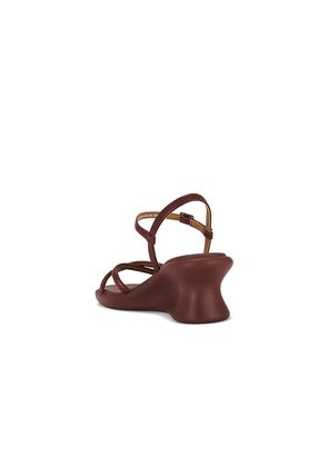 Camper Louise Sandal in Burgundy. Size 36. Also in 37, 38, 39, 40, 41.
