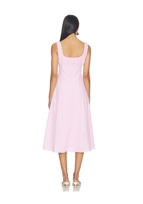Elodie the Label Tova Dress in Pink. Size L. Also in M, S, XS.