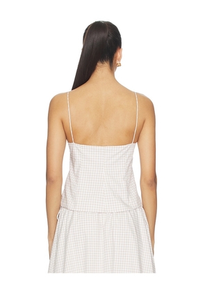 Elodie the Label Vionnet Top in Taupe. Size L. Also in S, XS, M.