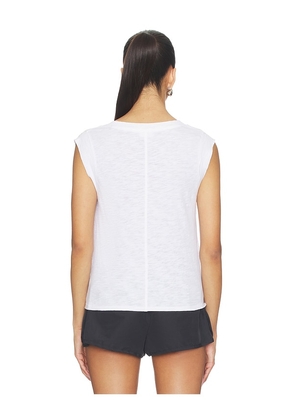 Bobi Kaia Muscle Tee in White. Size XS. Also in S, M, L.