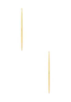 Casa Clara Beau Hoop Earrings in Metallic Gold.