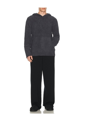 Barefoot Dreams CozyChic Pullover Hoodie in Slate. Size S. Also in M, L, XL/1X.