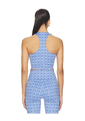 BEACH RIOT Yara Tank Top in Blue. Size L. Also in XS, S, M, XL.