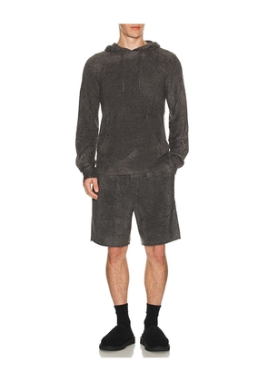 Barefoot Dreams CozyChic Lite Rolled Edge Shorts in Grey. Size S. Also in M, L, XL/1X.