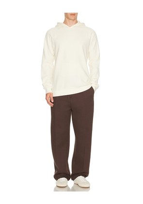 Barefoot Dreams Waffle Thermal Hoodie in Cream. Size S. Also in M, L, XL/1X.