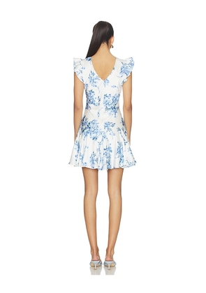 BEACH RIOT Lennie Mini Dress in Blue,White. Size L. Also in M, S, XL, XS.
