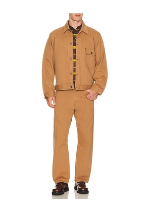 Beams Plus Mesh Polo Stripe in Brown. Size S. Also in M, L, XL.